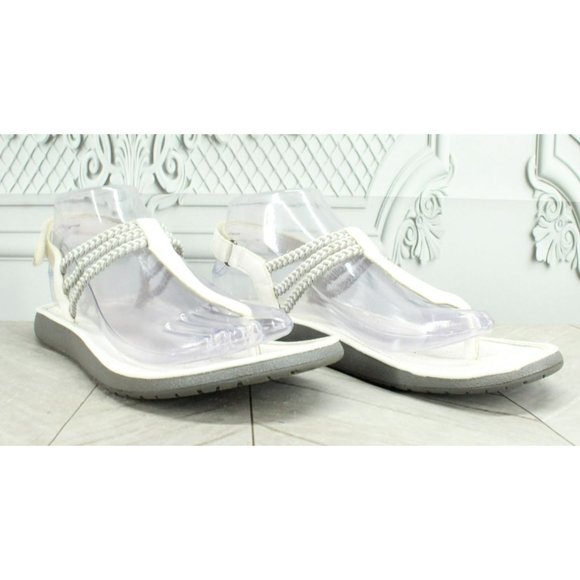 JBU by Jambu White Leather Slip On Slingback Sports Sandals Size 8.5 M - Picture 3 of 9